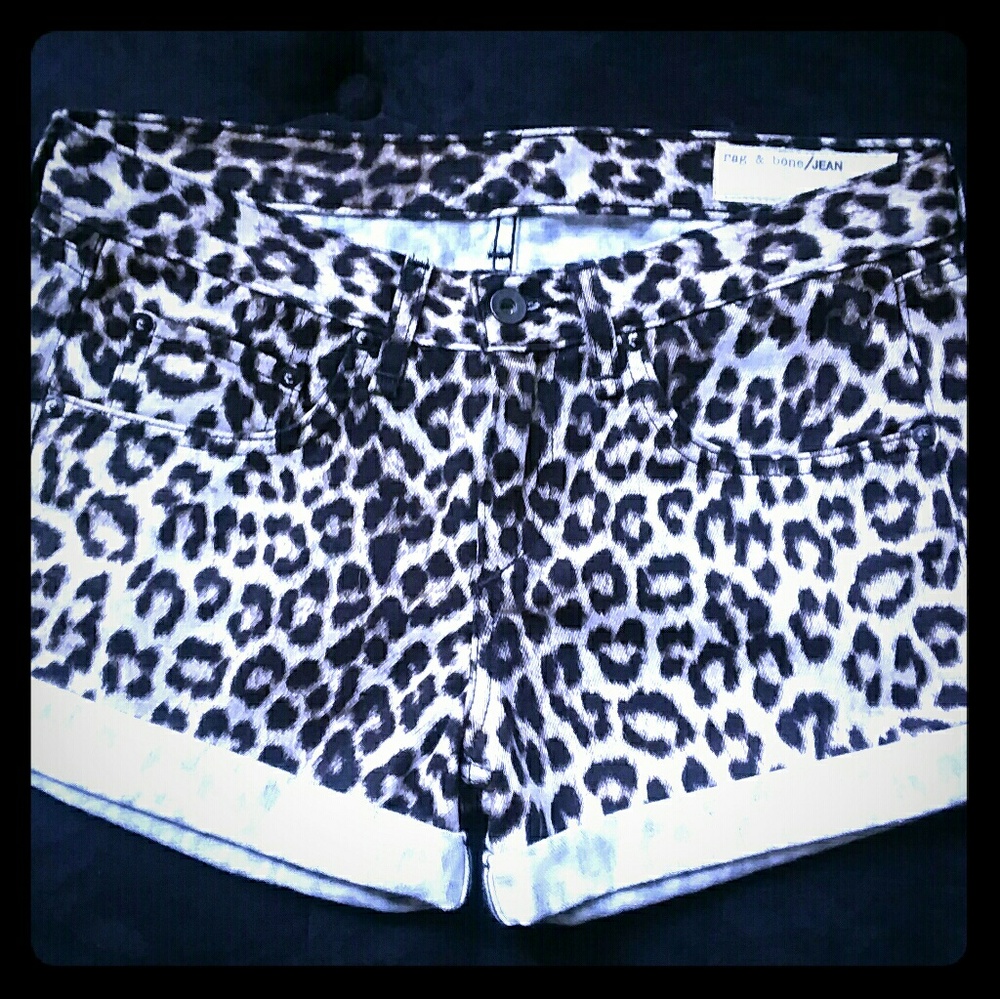 Rag &Bone Leopard Shorts